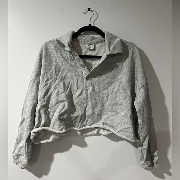 Sunday Best Cropped Fleece Polo - Picture 2 of 3